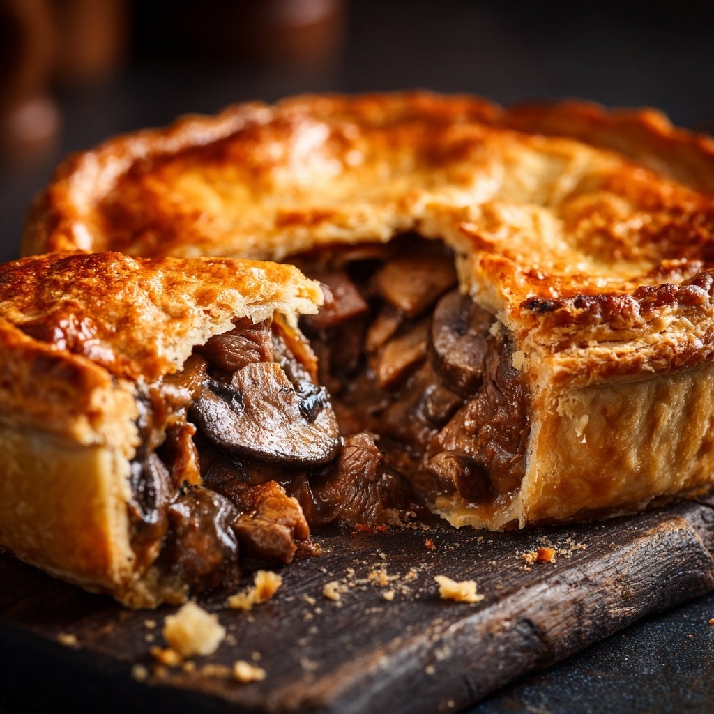 Comfort Food Beef and Mushroom Pot Pie