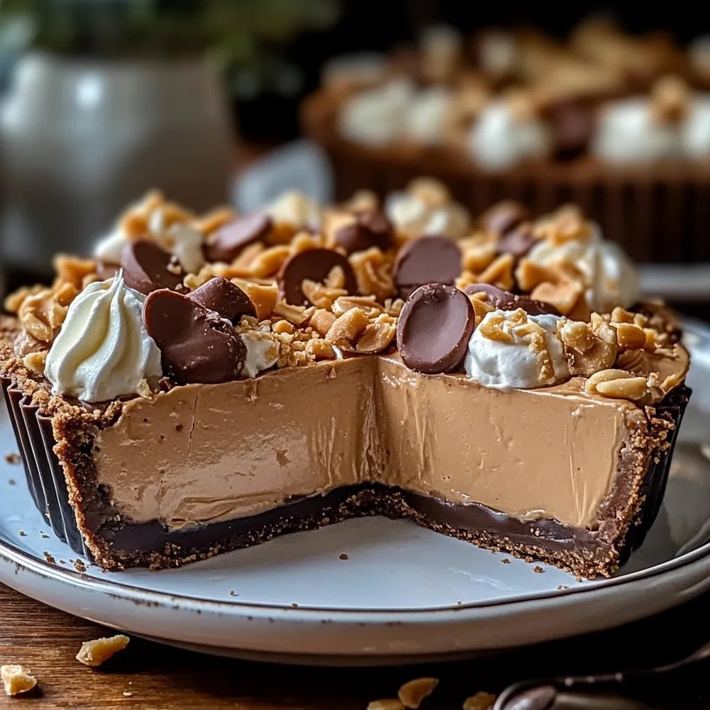 Irresistible No-Bake Peanut Butter Pie Delight
