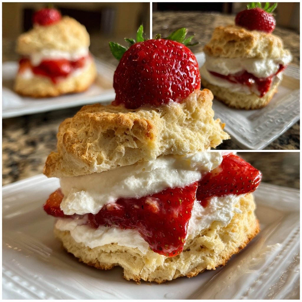 Easy Strawberry Shortcake With Homemade Biscuits