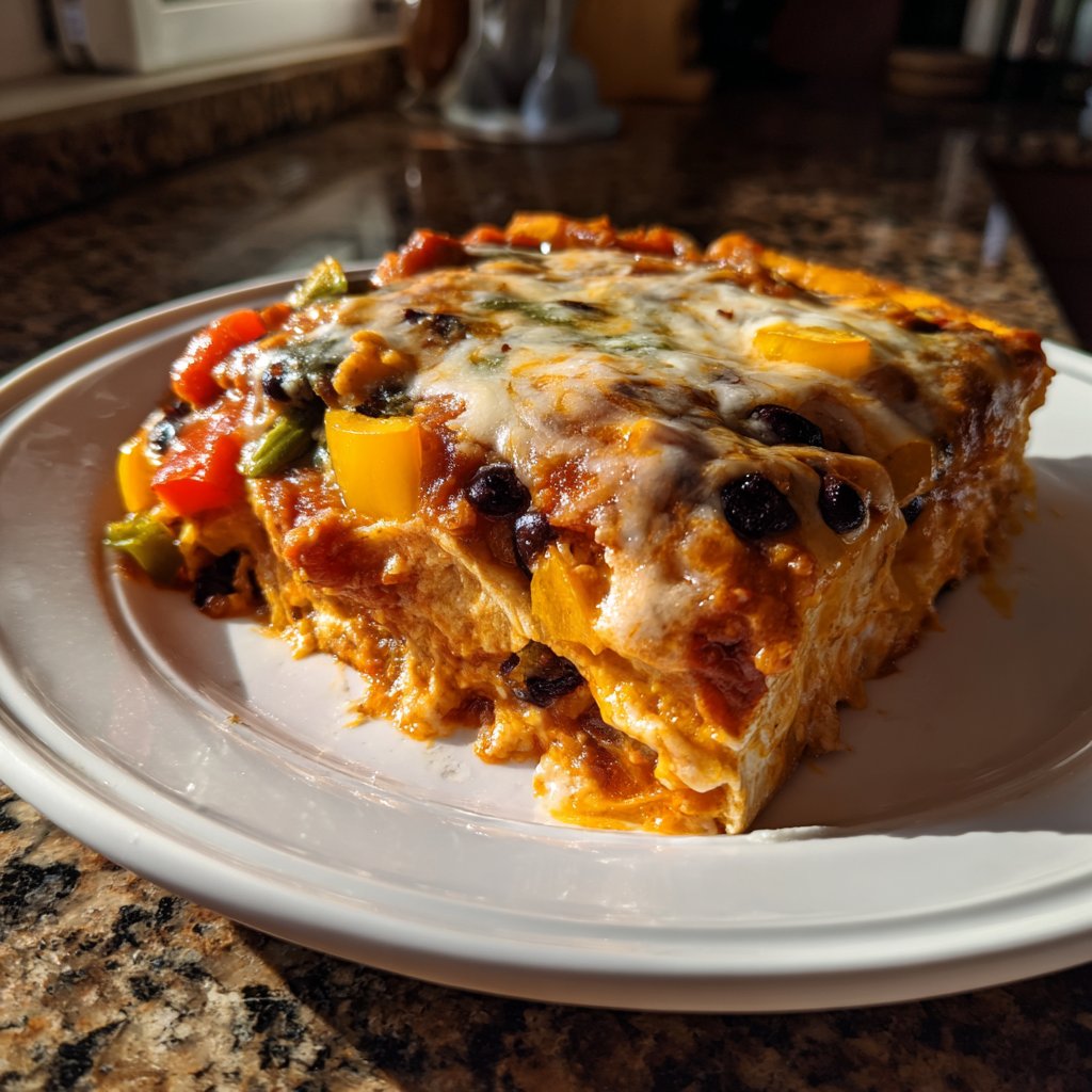 Sunday Vegetable Enchilada Bake