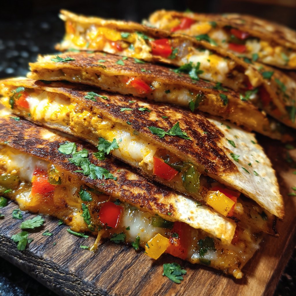 One-Pan Veggie Quesadillas Recipe