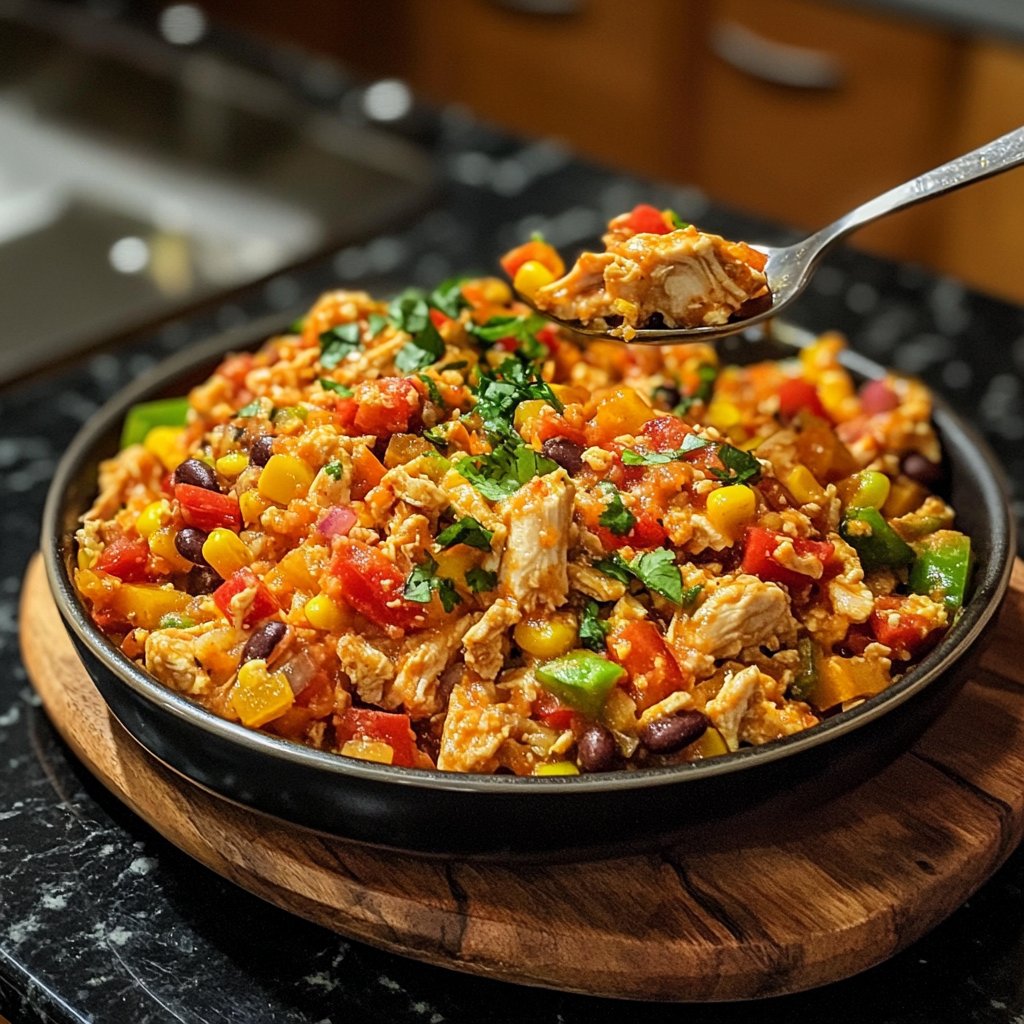 Light Chicken Burrito Bowl Lunch