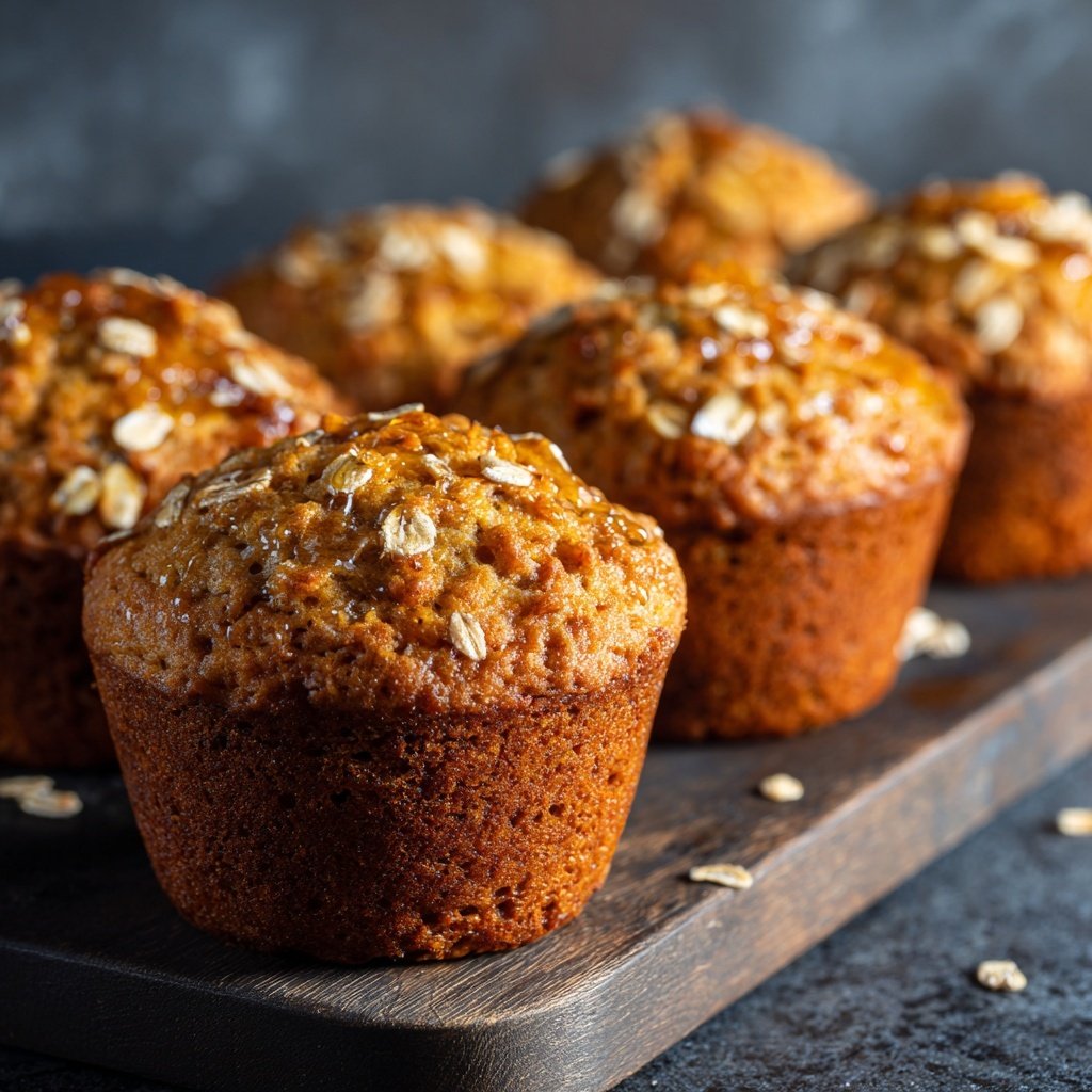 Honey Oat Breakfast Muffins