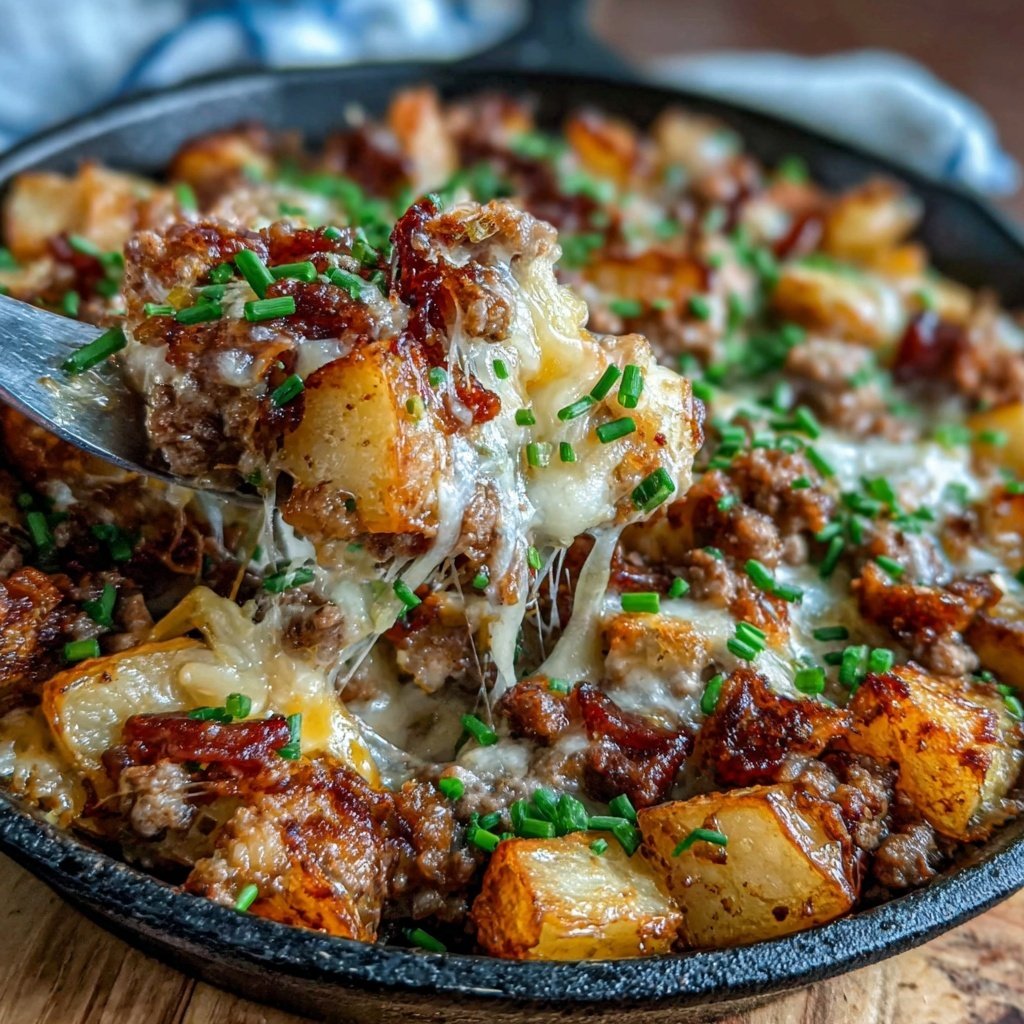 Hamburger Meat And Potato Skillet