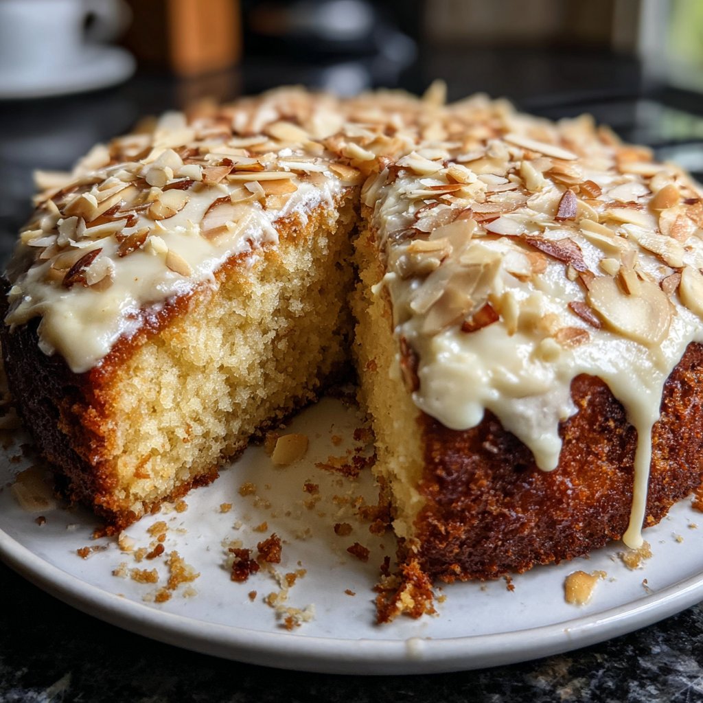Vanilla Almond Yogurt Cake