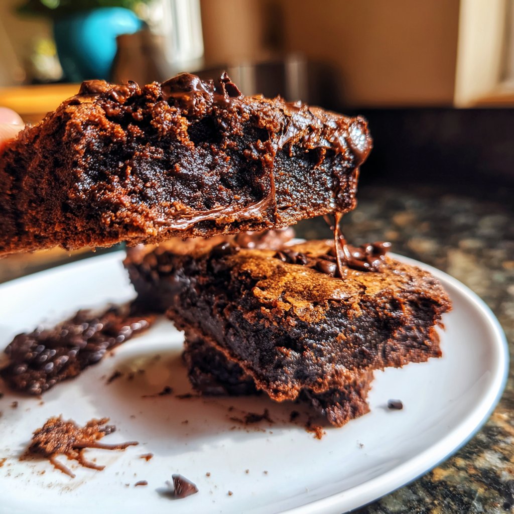 Cottage Cheese Brownies with Cocoa Nibs