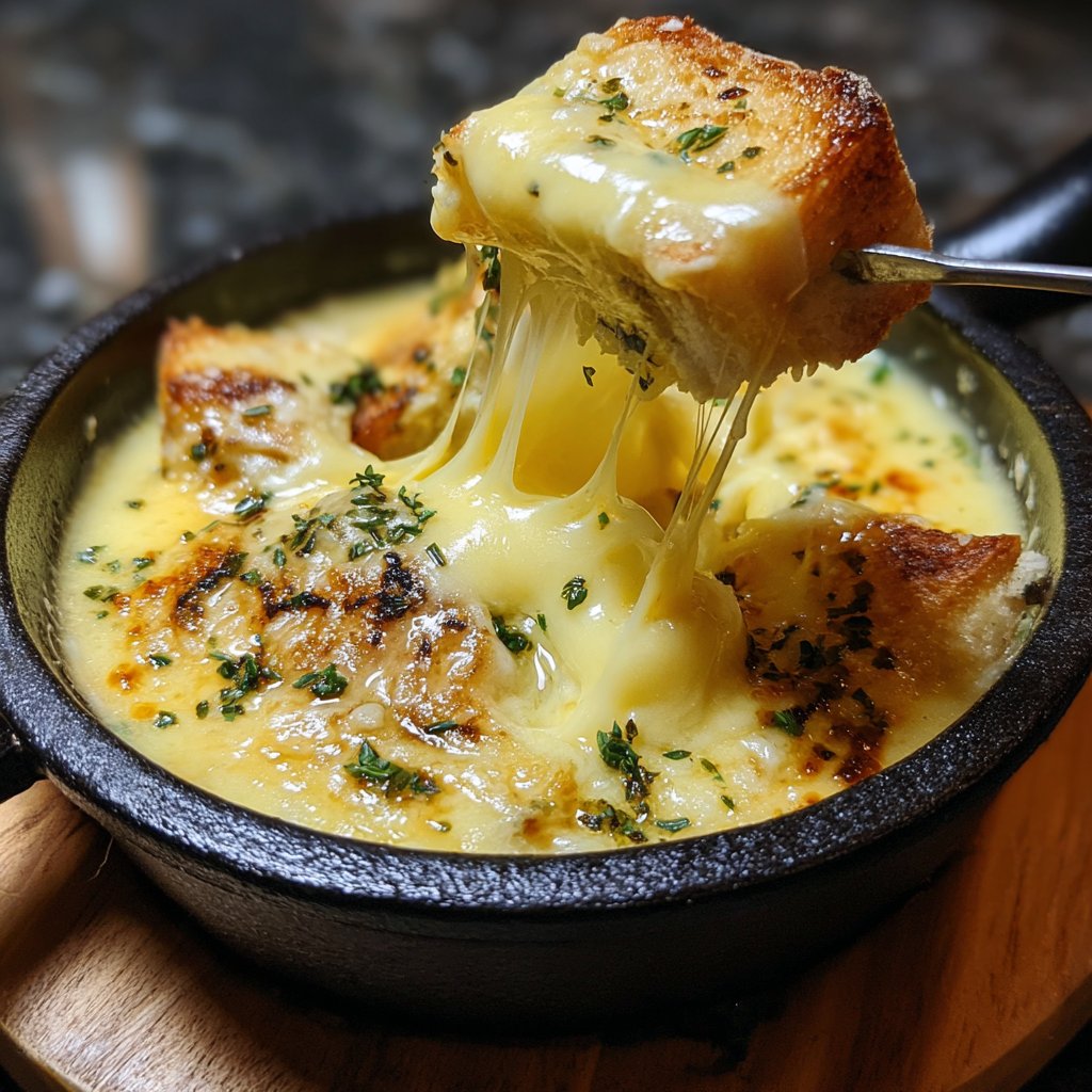 Fondue with Gruyere and Herbs