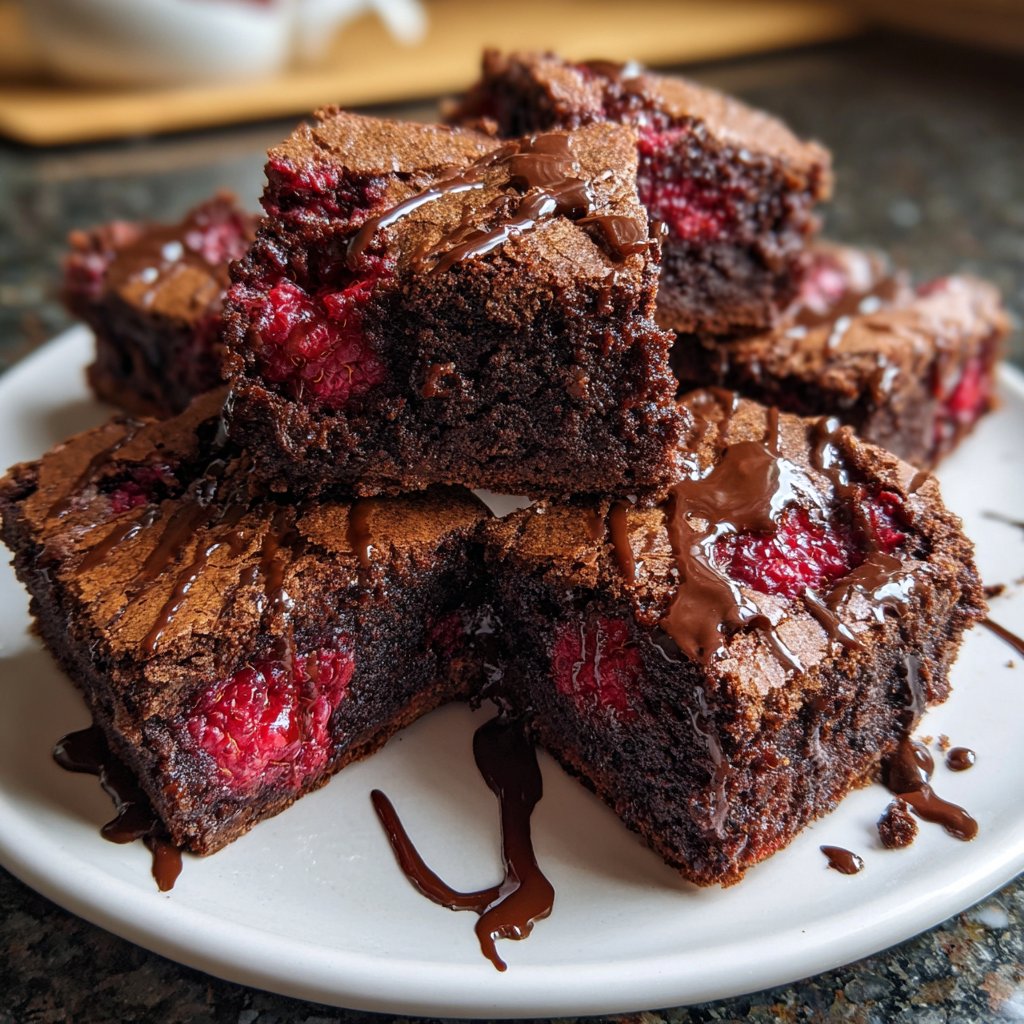 Chocolate Raspberry Brownies