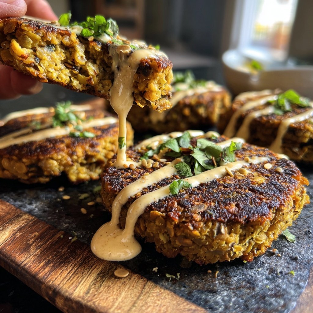 Easy Slider Crispy Lentil Patties
