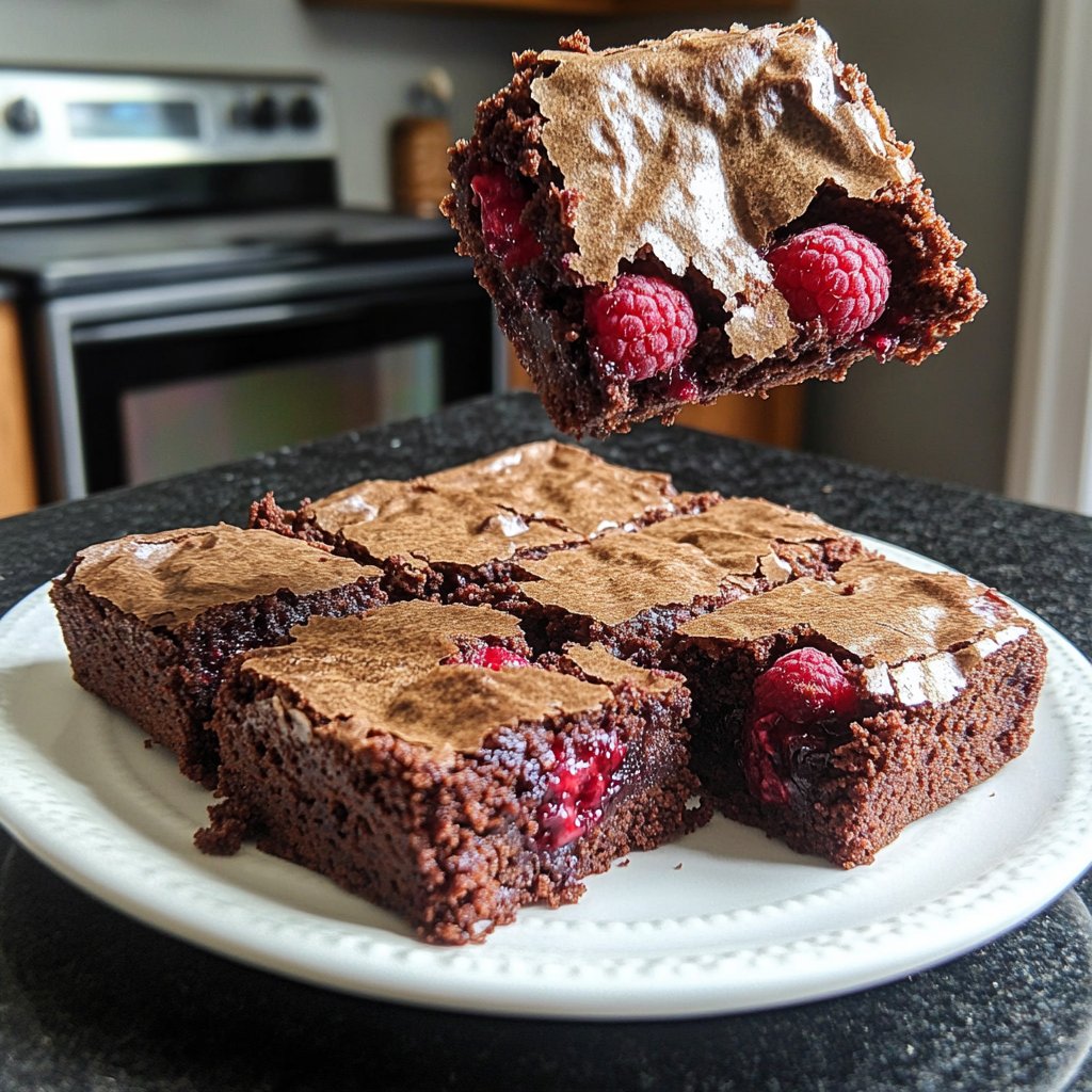 Chocolate Raspberry Brownies