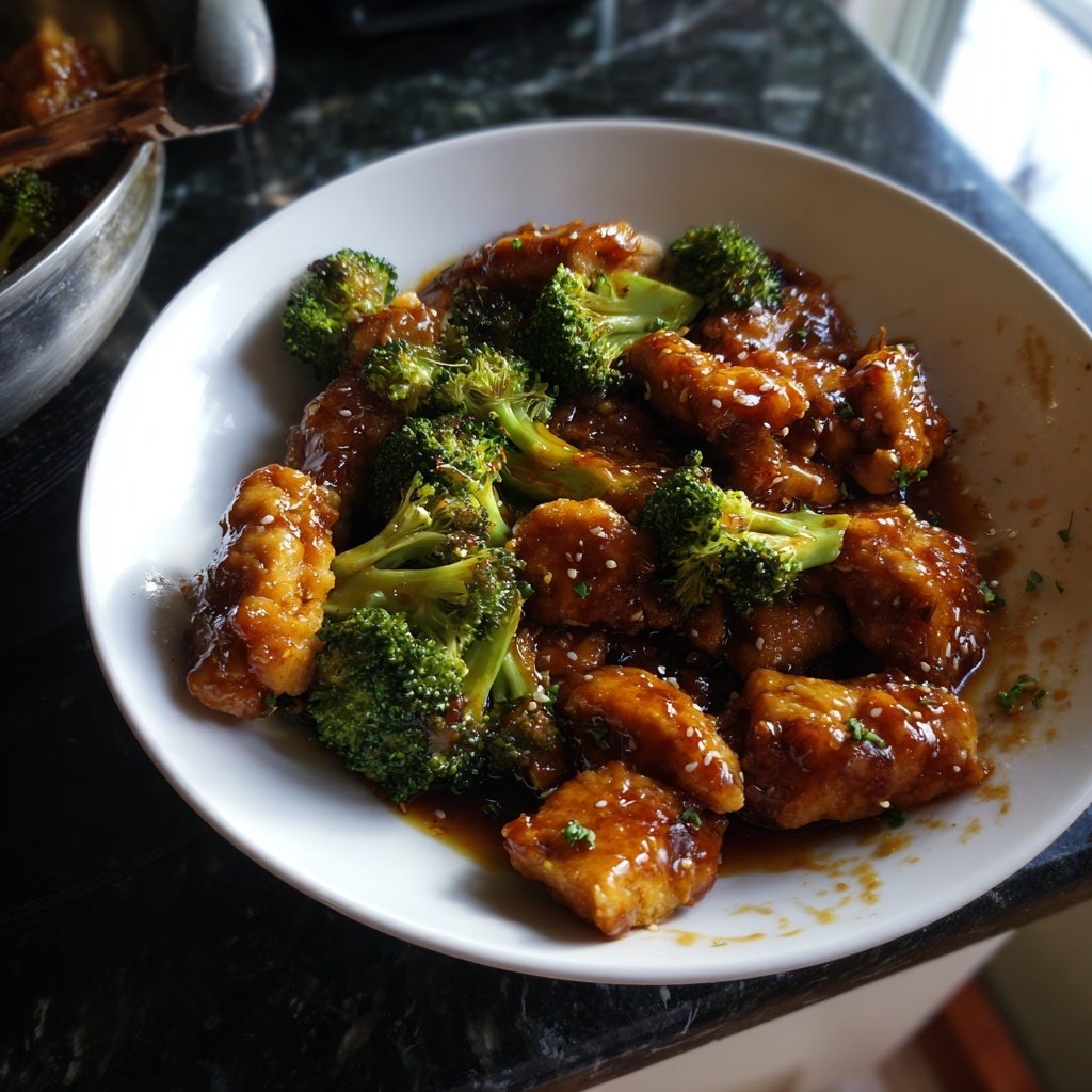 Honey Garlic Chicken And Broccoli