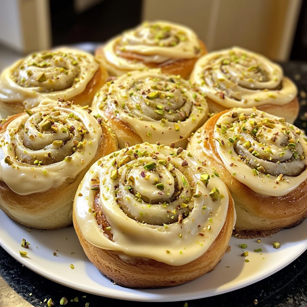 Perfect Pistachio Rolls with Cream Cheese Frosting