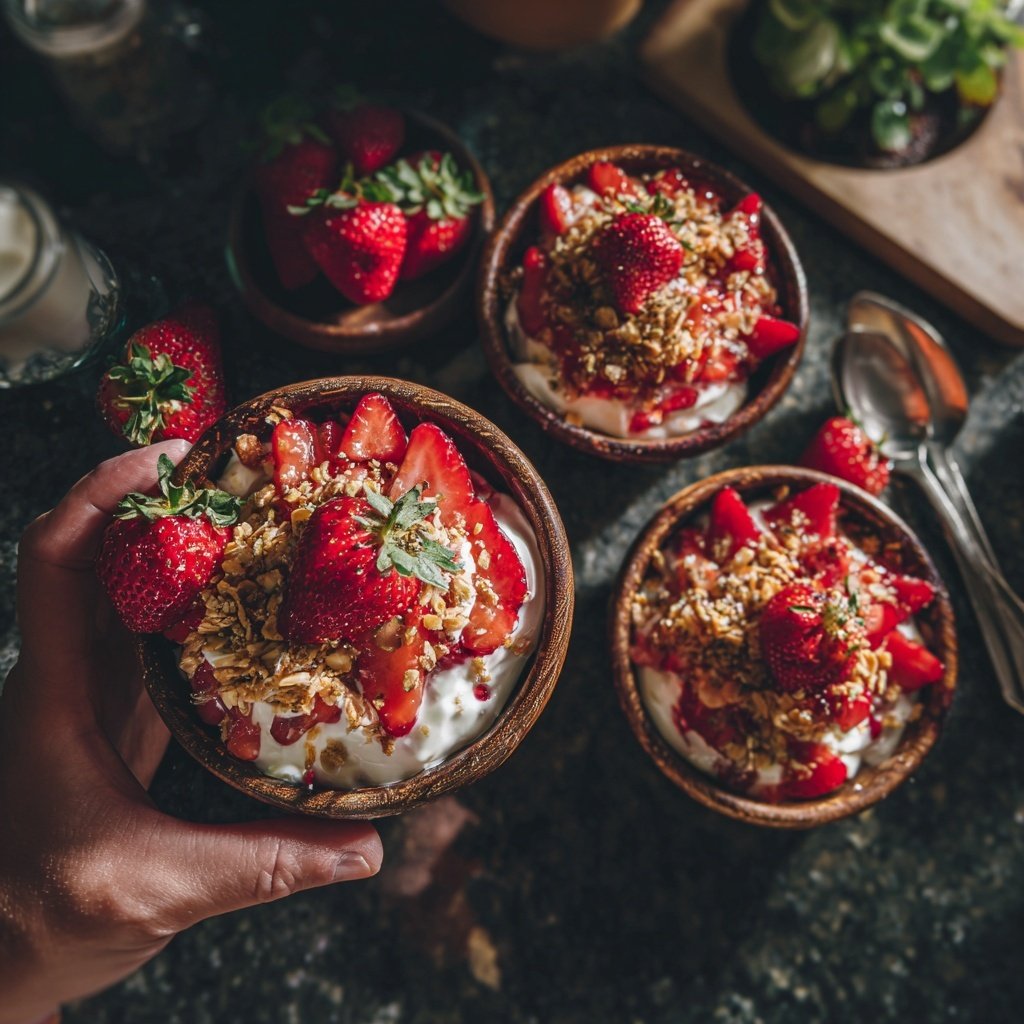 Fresh Strawberry Breakfast Bowls