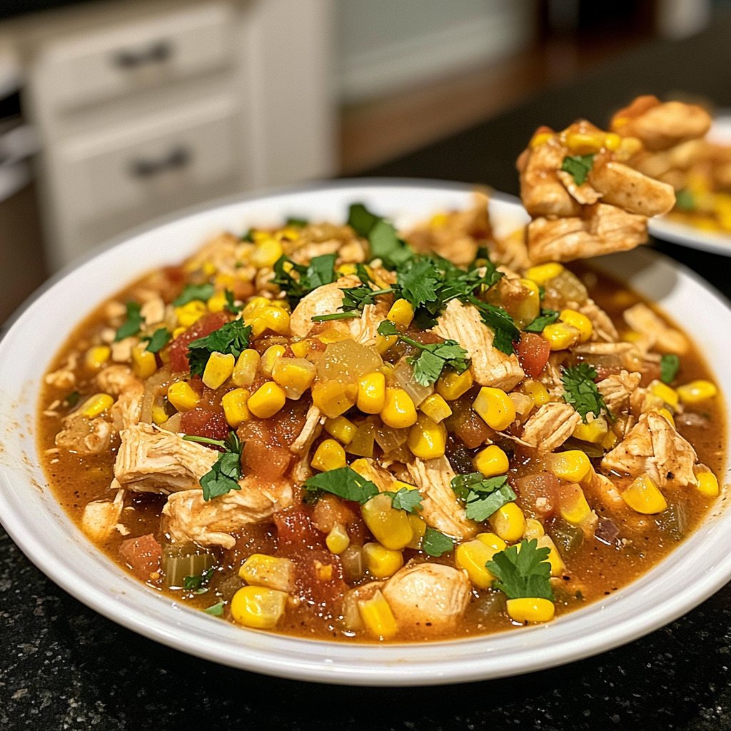 Simple Slow Cooker Chicken Tortilla Soup