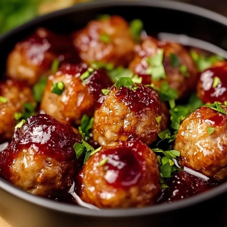 Best Christmas Cranberry Meatballs