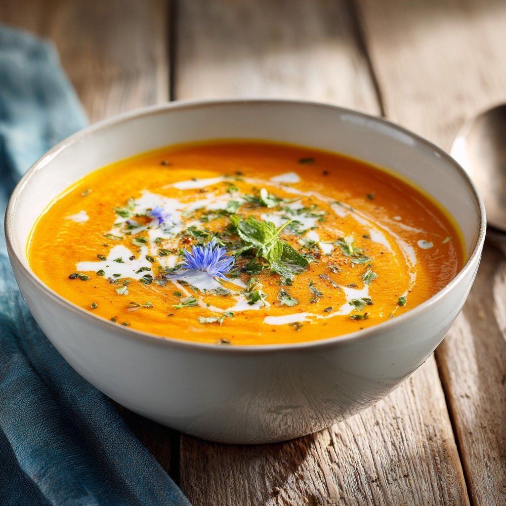 Spring Carrot And Ginger Soup